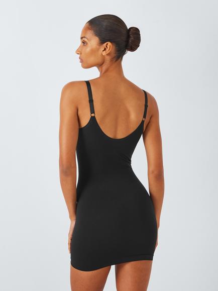 John Lewis Firm Control Seamfree Shapewear Slip, Black - view 2, Black