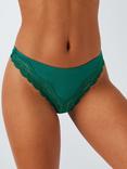 John Lewis Modal Lace Thong, Pack of 3