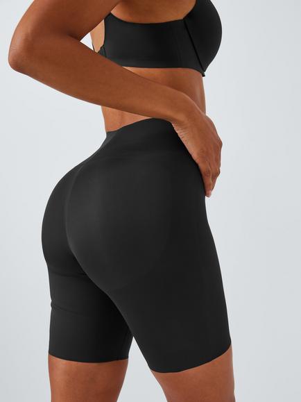 John Lewis Bum Lift Medium Control Shaper Shorts, Black