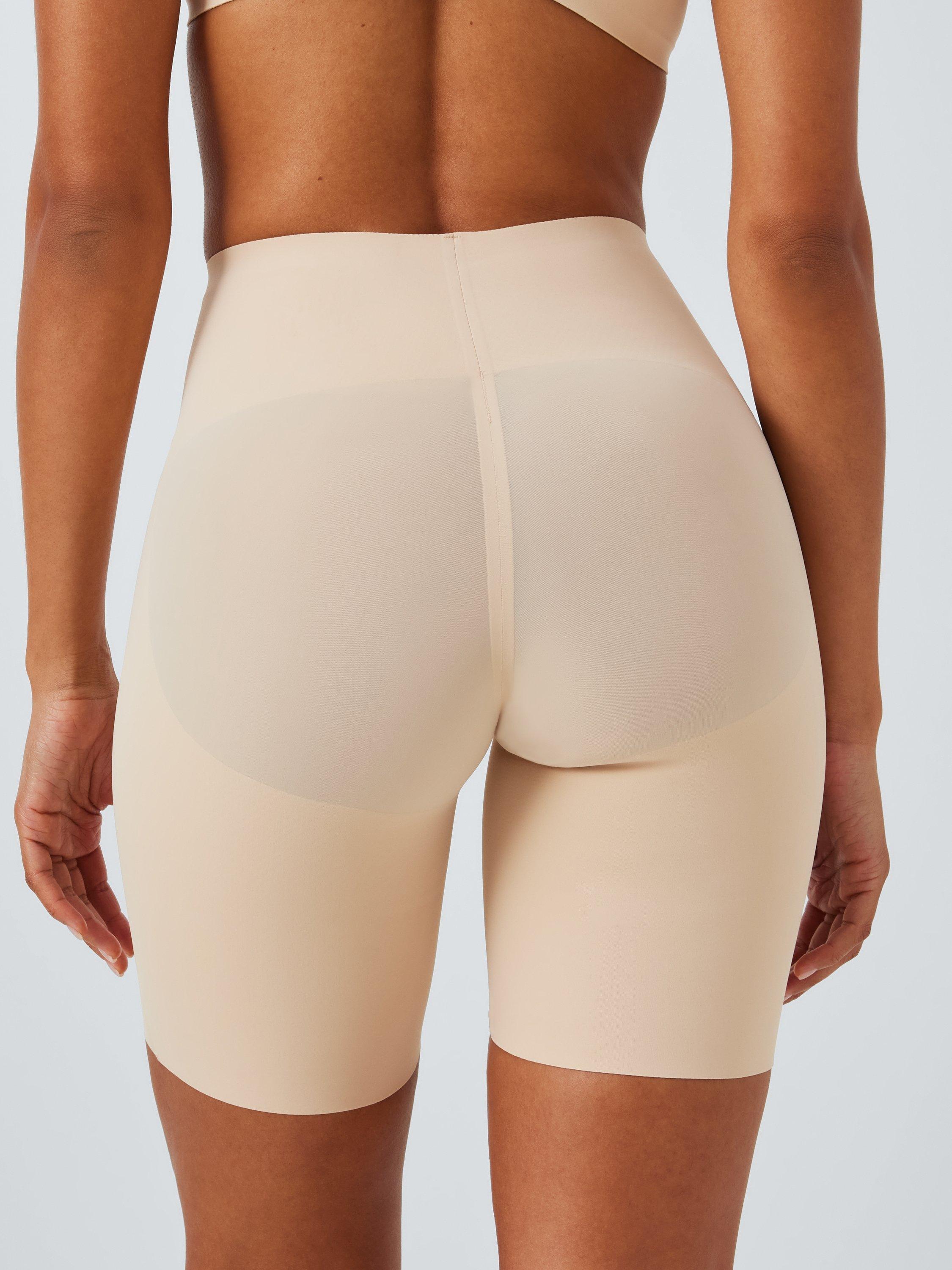 Product image 4 of 6, which shows John Lewis Bum Lift Medium Control Shaper Shorts, Almond, L