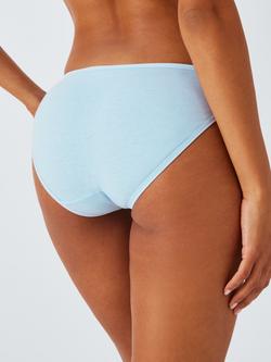 John Lewis Marl Bikini Knickers, Pack of 5 - view 2, Marl Blue/Multi