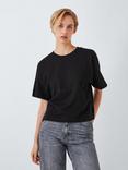 John Lewis ANYDAY Cotton Boxy Fit T-Shirt, Black