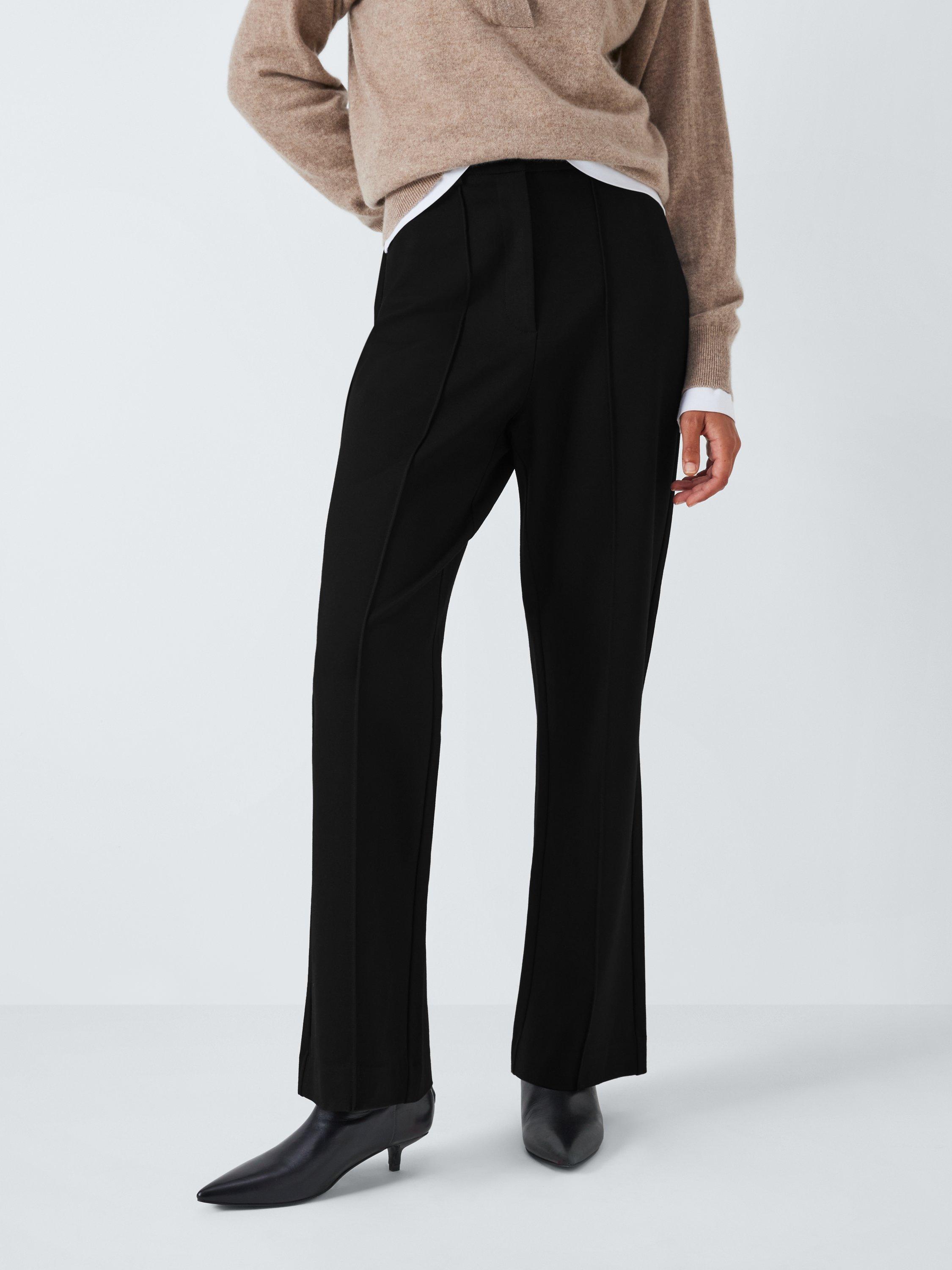 John Lewis Tailored Ponte Trousers Black