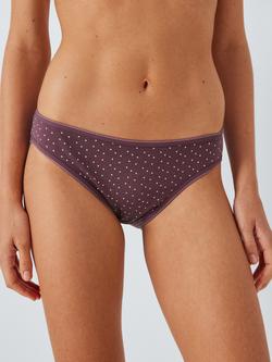 John Lewis Spot Bikini Knickers, Pack of 5, Multi, Multi
