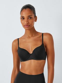 John Lewis Sofia Smooth Underwired T-Shirt Bra, Black