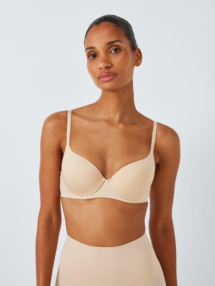 John Lewis Sofia Smooth Underwired T-Shirt Bra, Almond