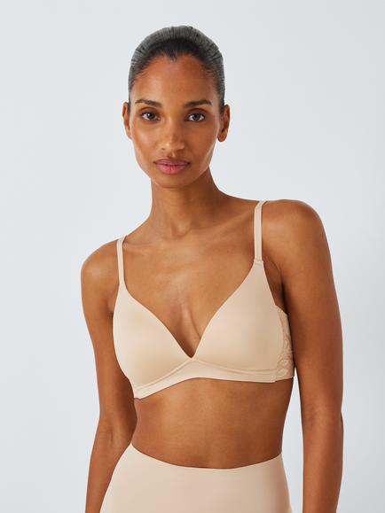 John Lewis Bella Smooth Padded Bra, Almond