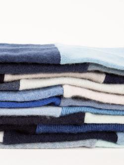 Celtic & Co. Recycled Cashmere Neckwarmer,  Mixed Blues - view 2, Mixed Blues