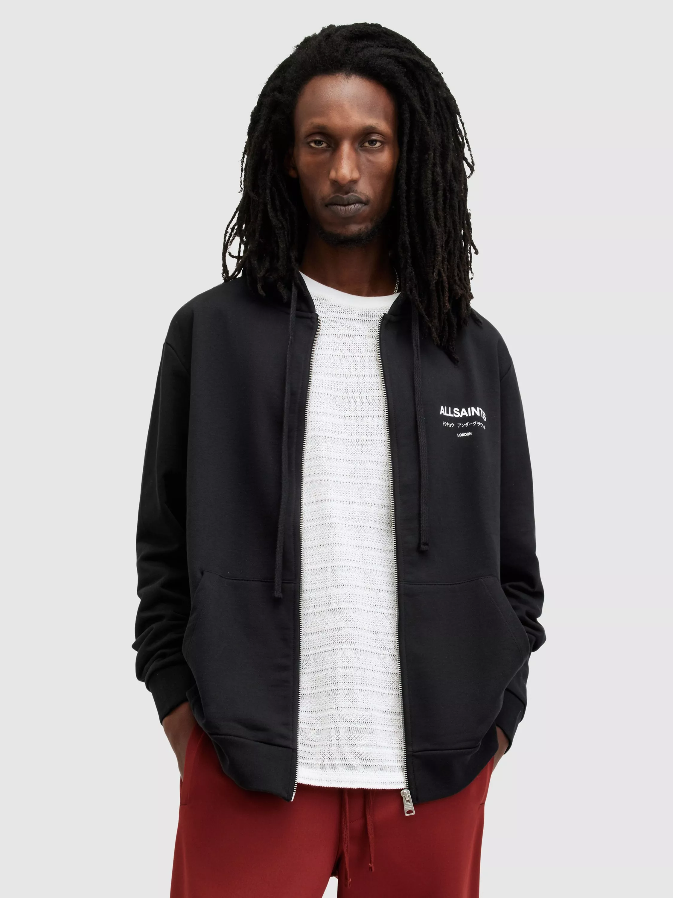 All saints hoodie black hot sale