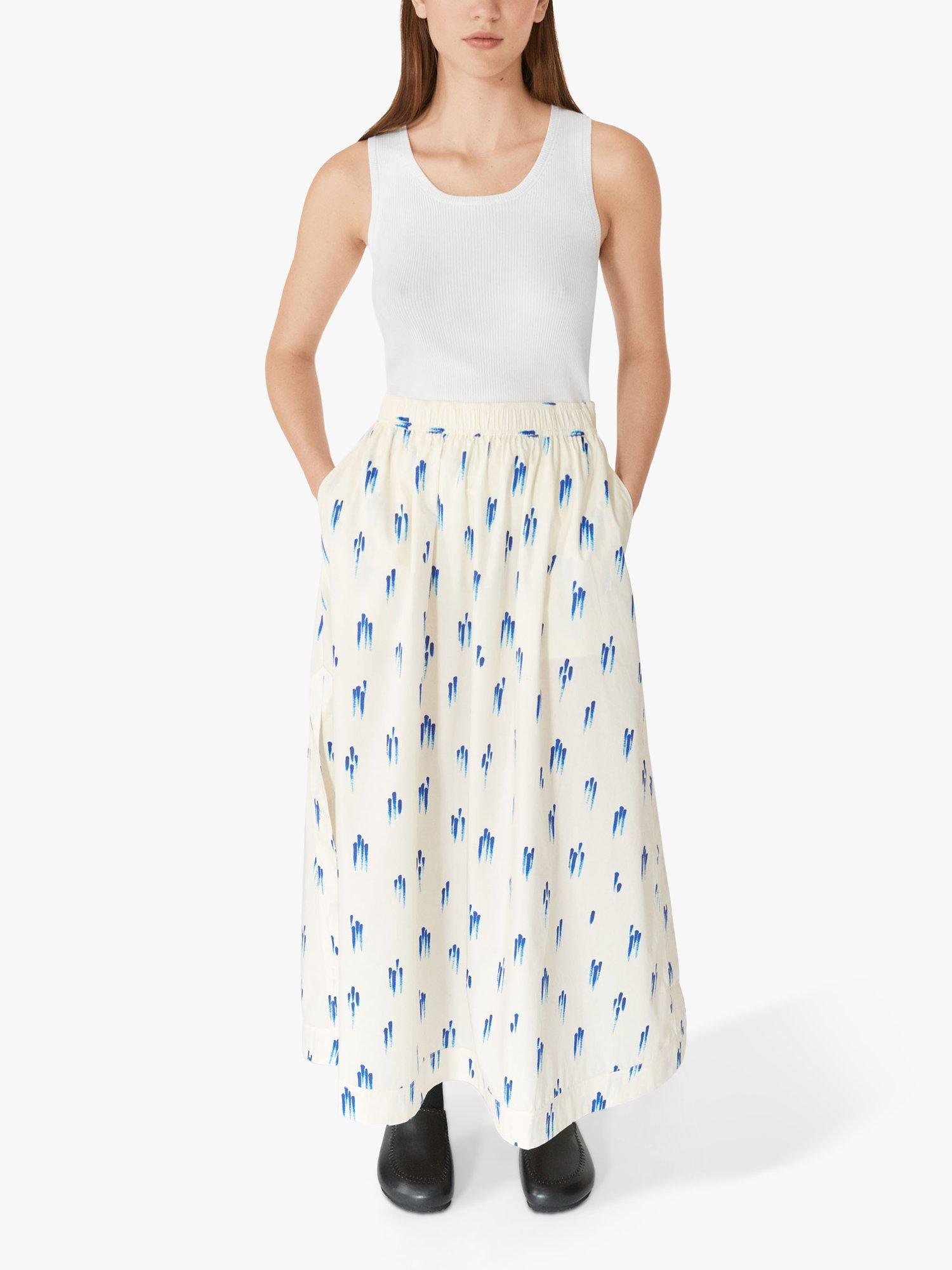 Product image 3 of 7, which shows Lovechild 1979 Vera Maxi Skirt, Blue Drops, 6