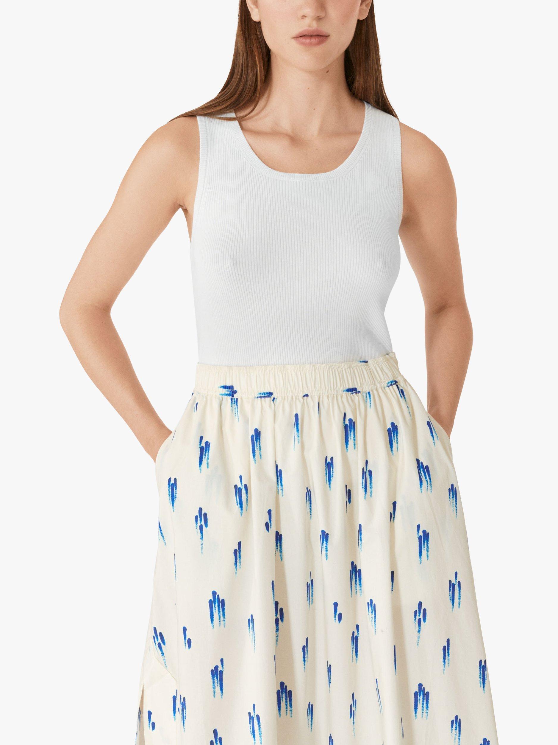 Product image 4 of 7, which shows Lovechild 1979 Vera Maxi Skirt, Blue Drops, 6