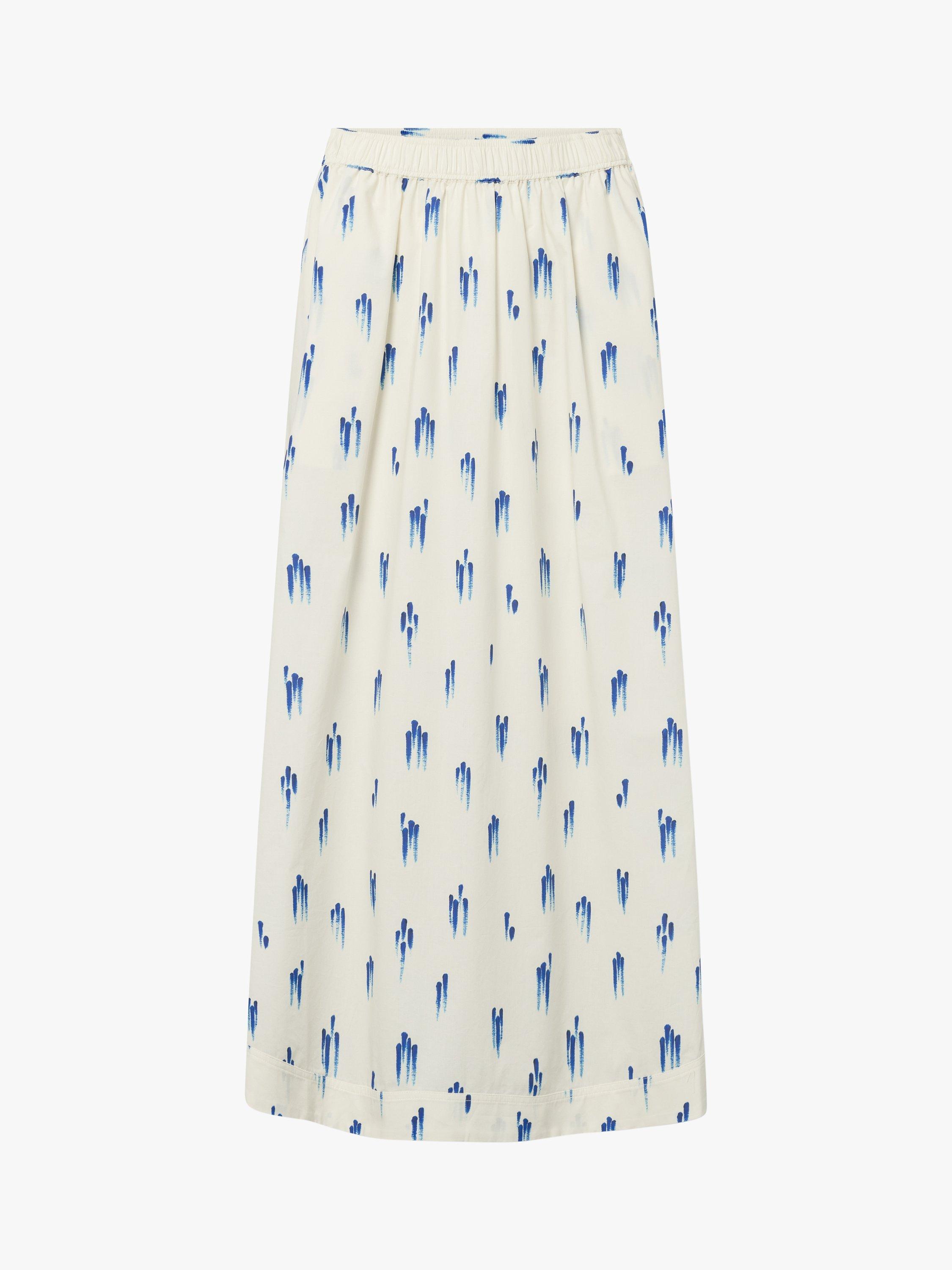 Product image 5 of 7, which shows Lovechild 1979 Vera Maxi Skirt, Blue Drops, 6