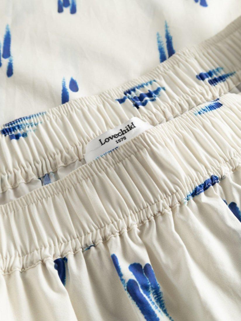 Product image 7 of 7, which shows Lovechild 1979 Vera Maxi Skirt, Blue Drops, 6