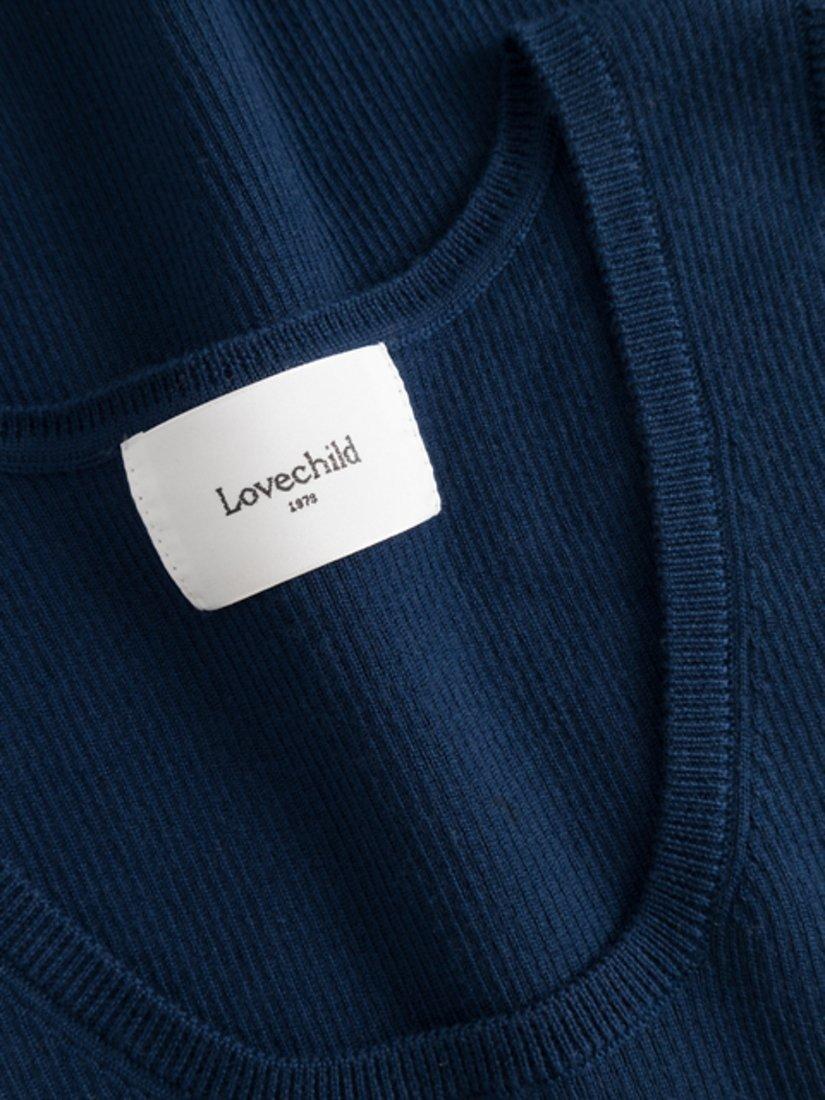 Product image 6 of 6, which shows Lovechild 1979 Karla Merino Wool Top, Total Eclipse, S