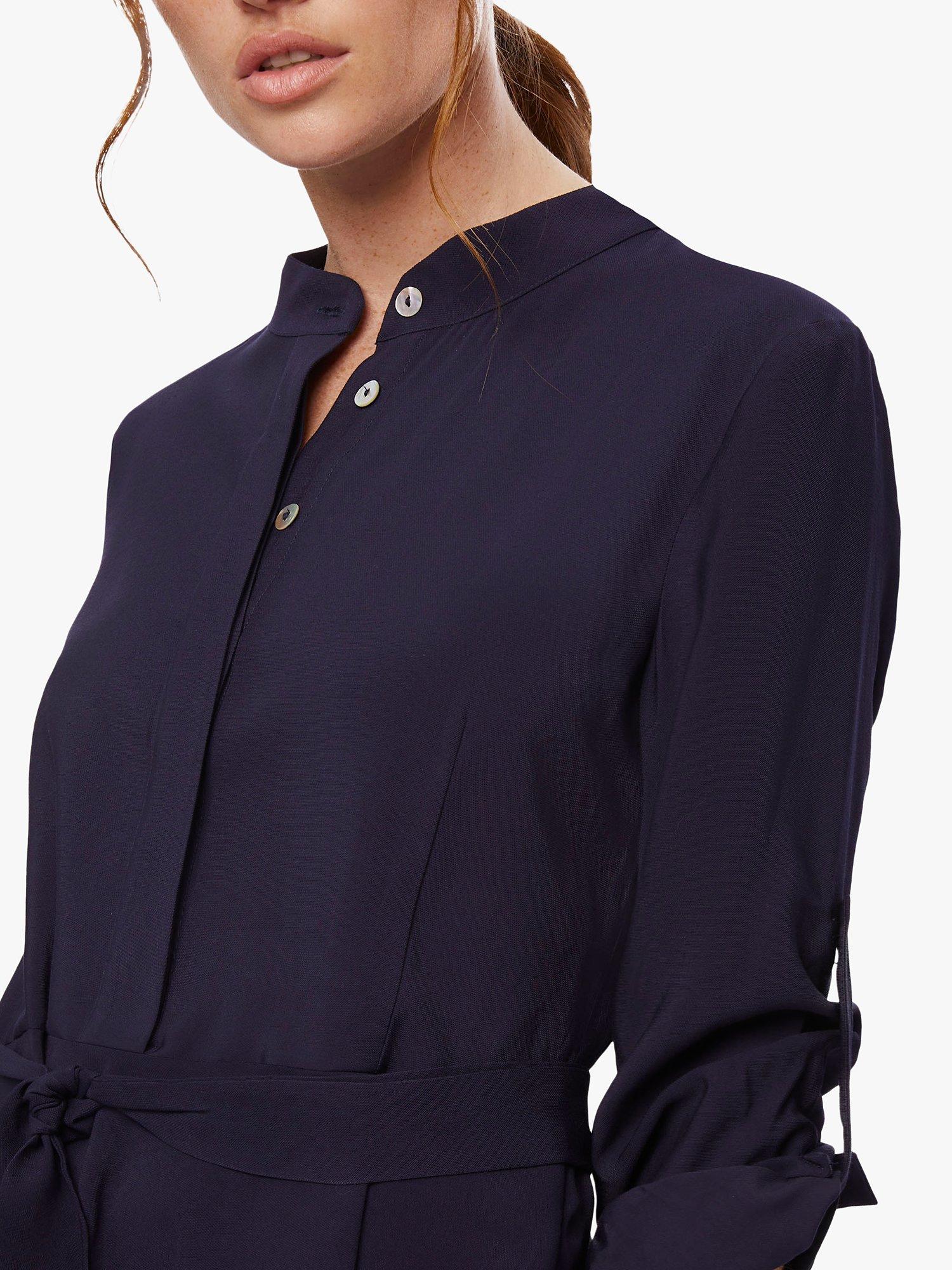 Product image 3 of 5, which shows James Lakeland Roll Sleeve Midi Dress, Navy, 8