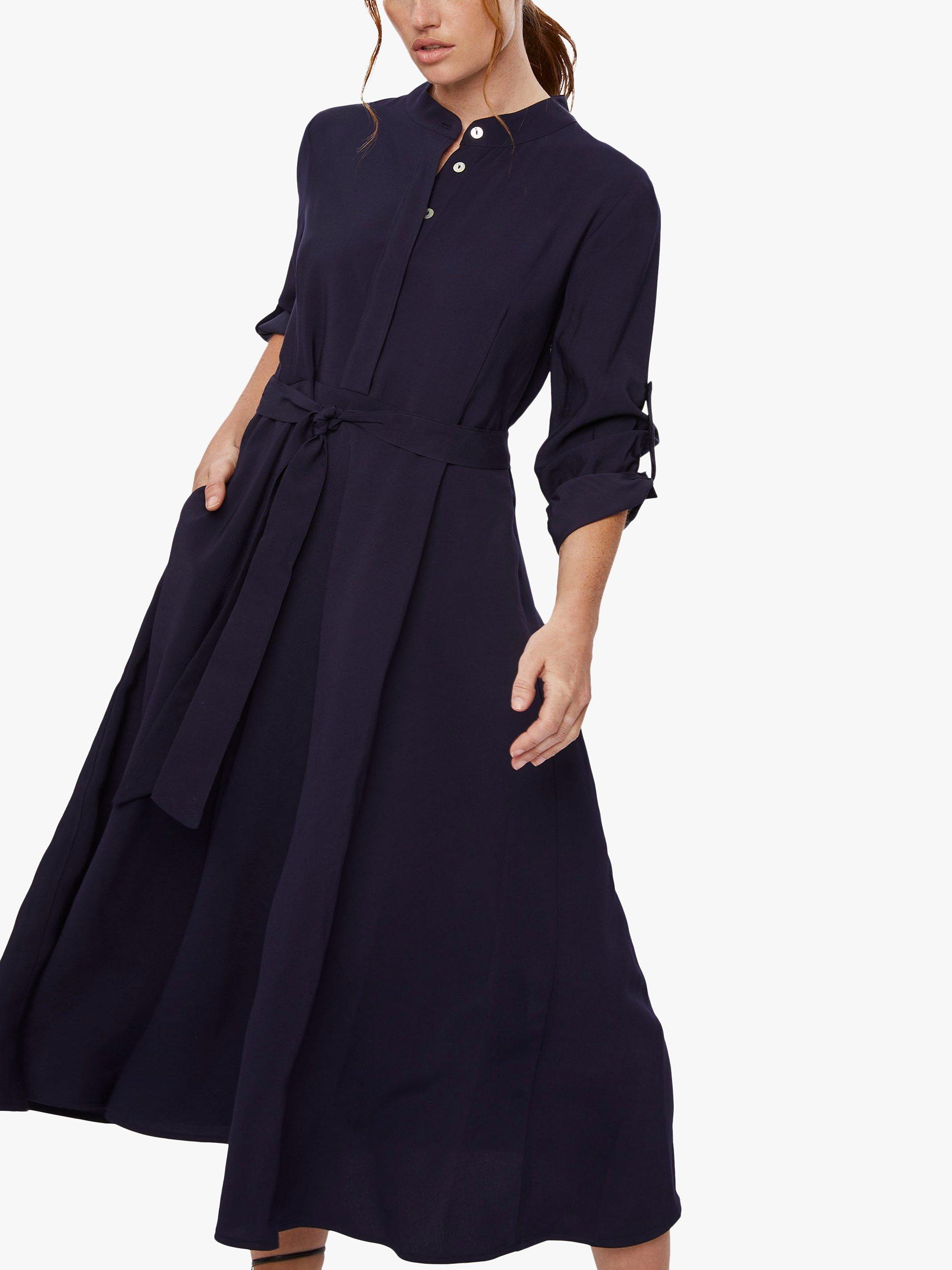 Product image 4 of 5, which shows James Lakeland Roll Sleeve Midi Dress, Navy, 8