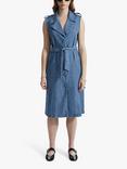 James Lakeland Sleeveless Denim Blazer Dress, Blue