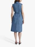 James Lakeland Sleeveless Denim Blazer Dress, Blue