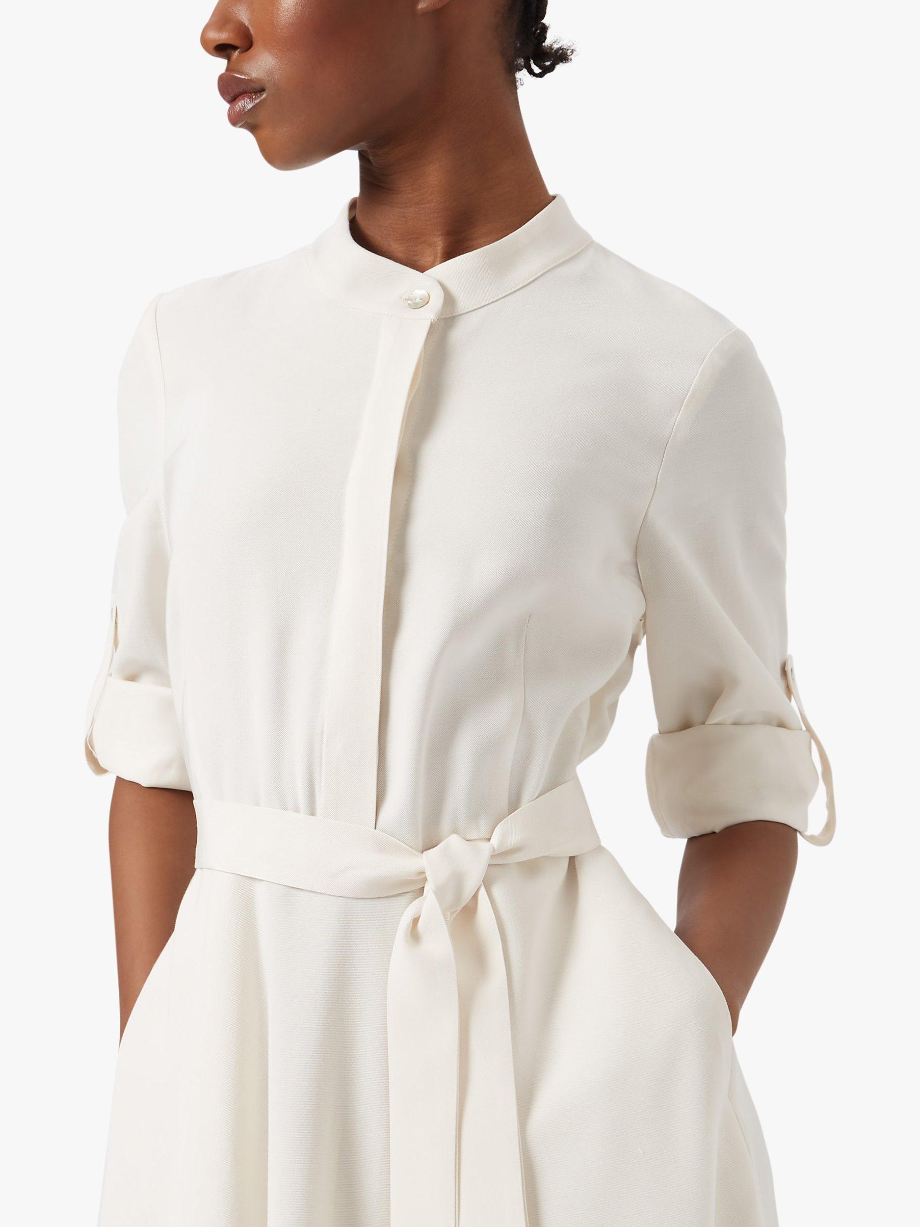 Product image 3 of 4, which shows James Lakeland Roll Sleeve Midi Dress, Cream, 8