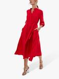 James Lakeland Roll Sleeve Midi Dress, Red