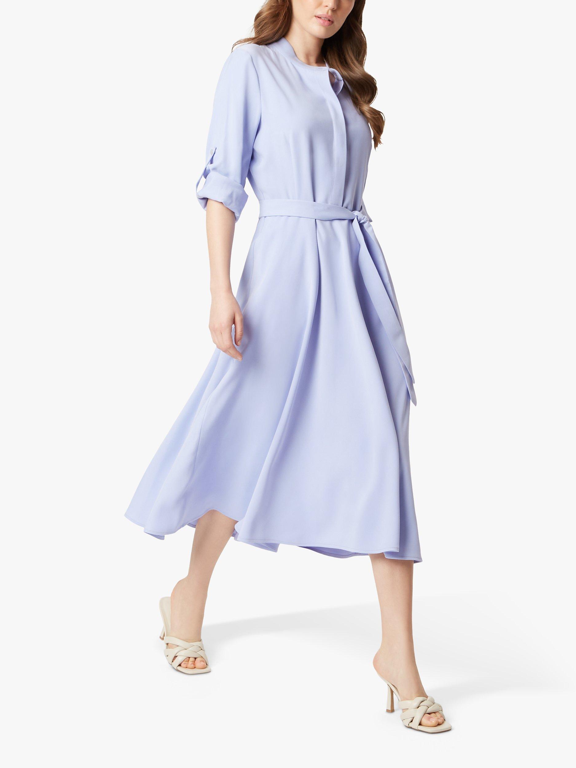 Product image 1 of 4, which shows James Lakeland Roll Sleeve Midi Dress, Lilac, 8