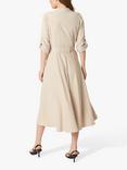 James Lakeland Roll Sleeve Midi Dress, Beige