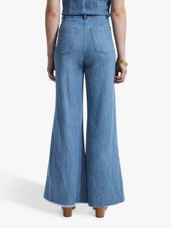 James Lakeland Cotton Flared Jeans, Denim - view 2, Denim