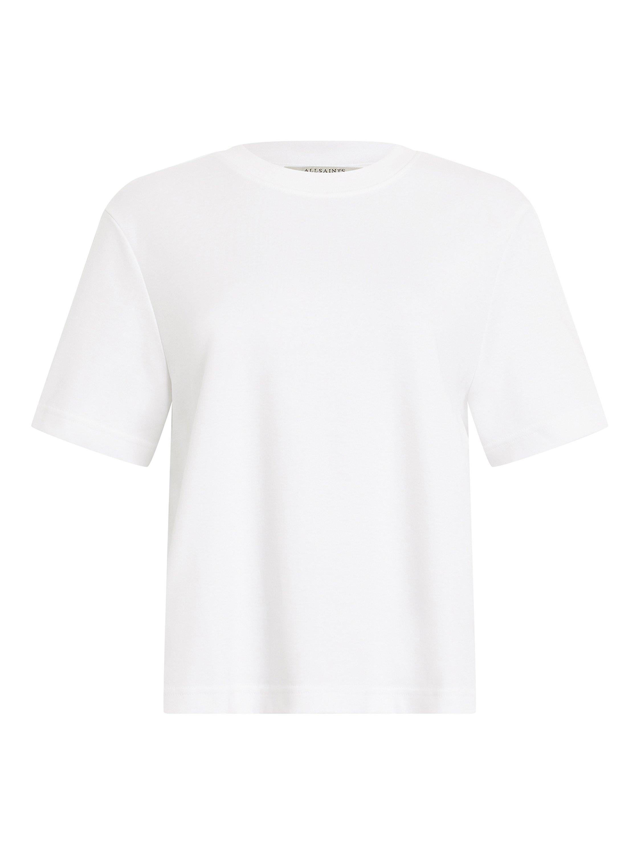 Product image 4 of 6, which shows AllSaints Lisa Organic Cotton T-Shirt, White, 6