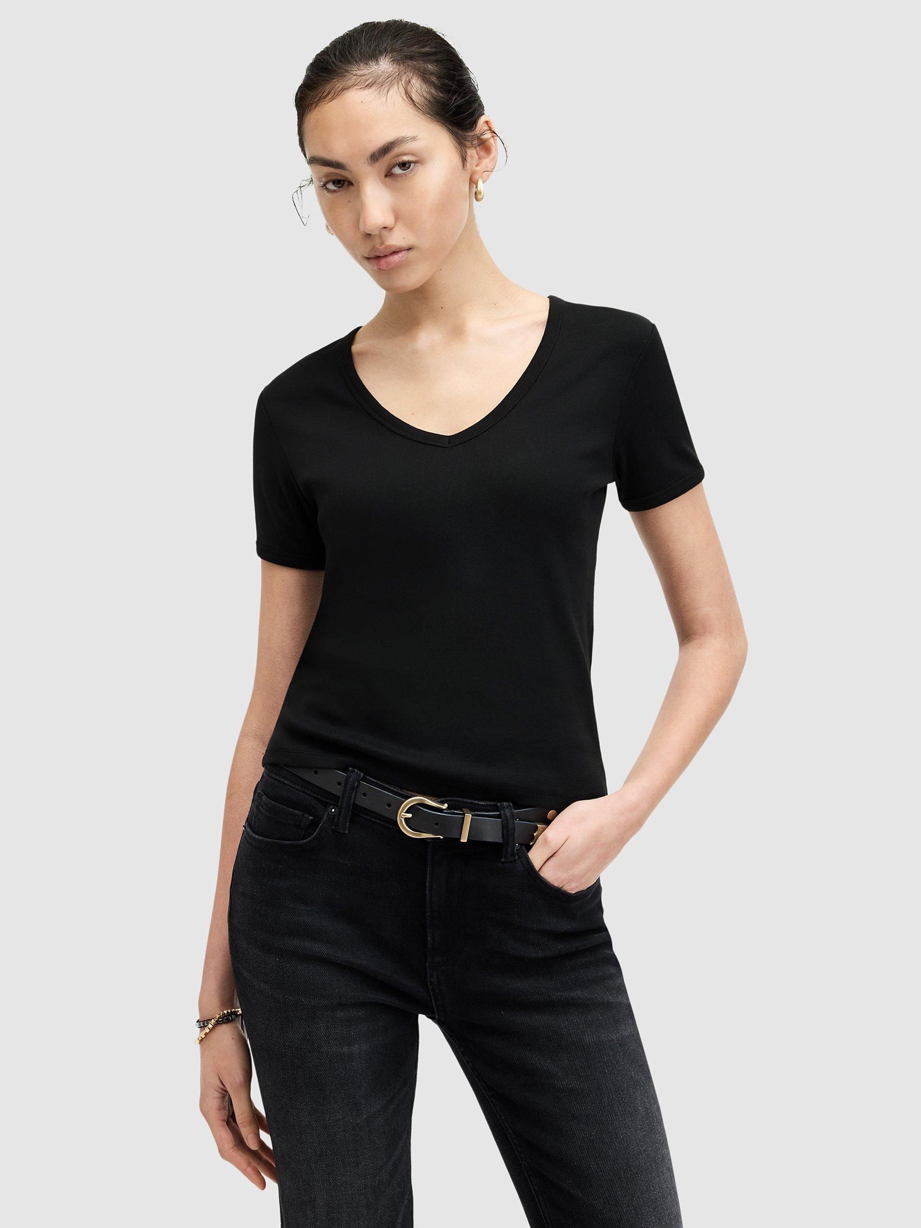 AllSaints Evie V-Neck T-Shirt