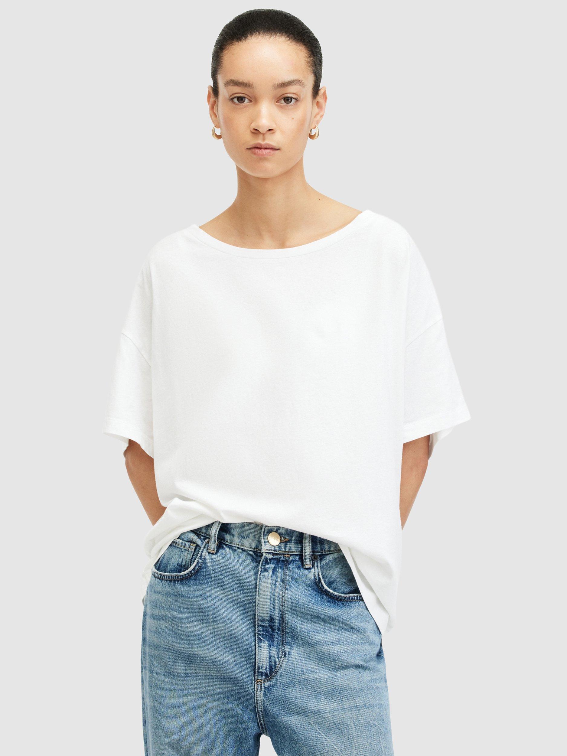 AllSaints Lydia Oversized T-Shirt, White