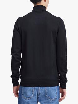 Casual Friday Konrad Merino Wool Blend Roll Neck Jumper - view 2, Black