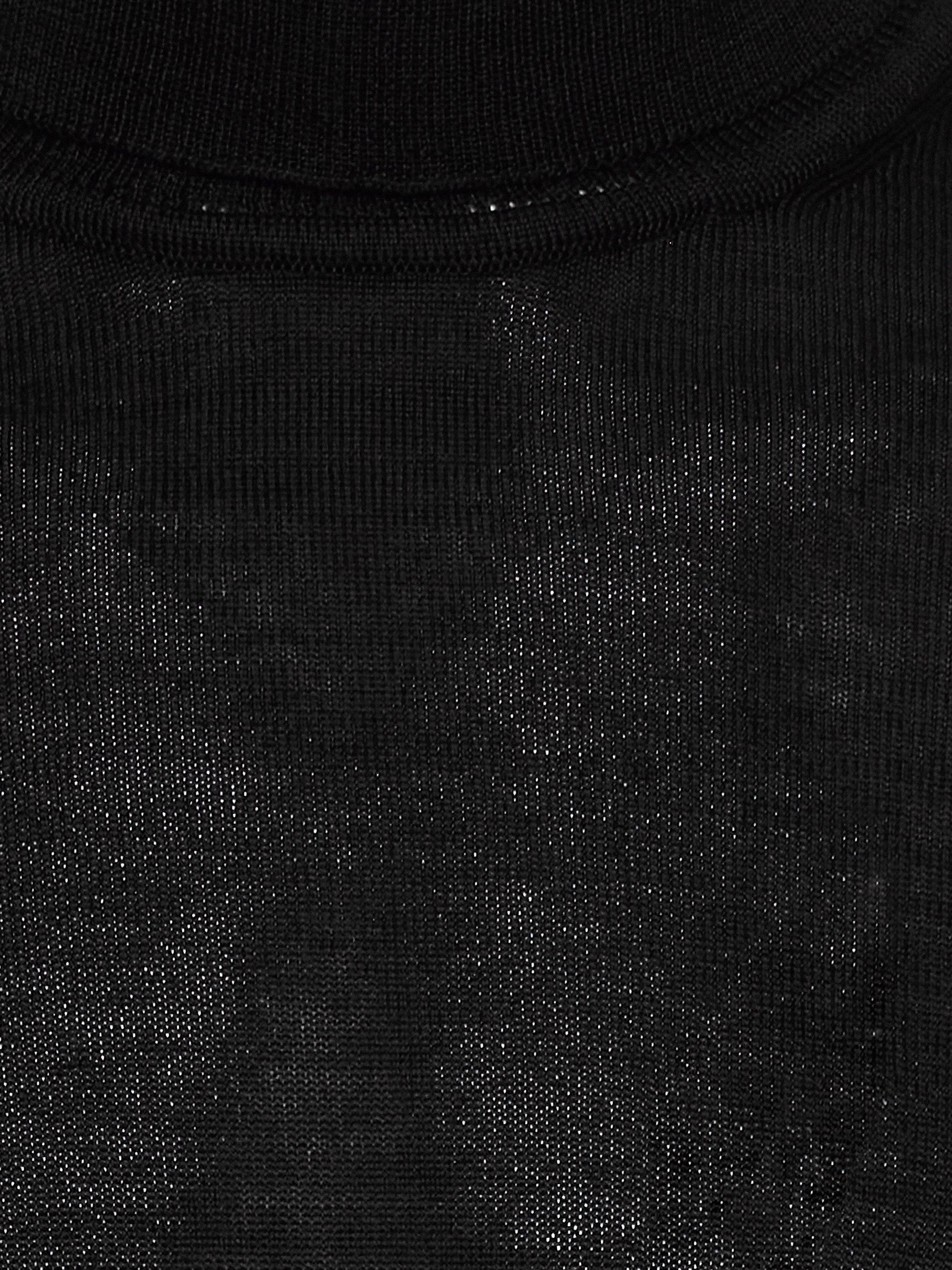 Product image 6 of 6, which shows Casual Friday Konrad Merino Wool Blend Roll Neck Jumper, Black, S
