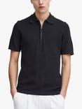 Casual Friday Karl Structured Zip Knit Polo Shirt