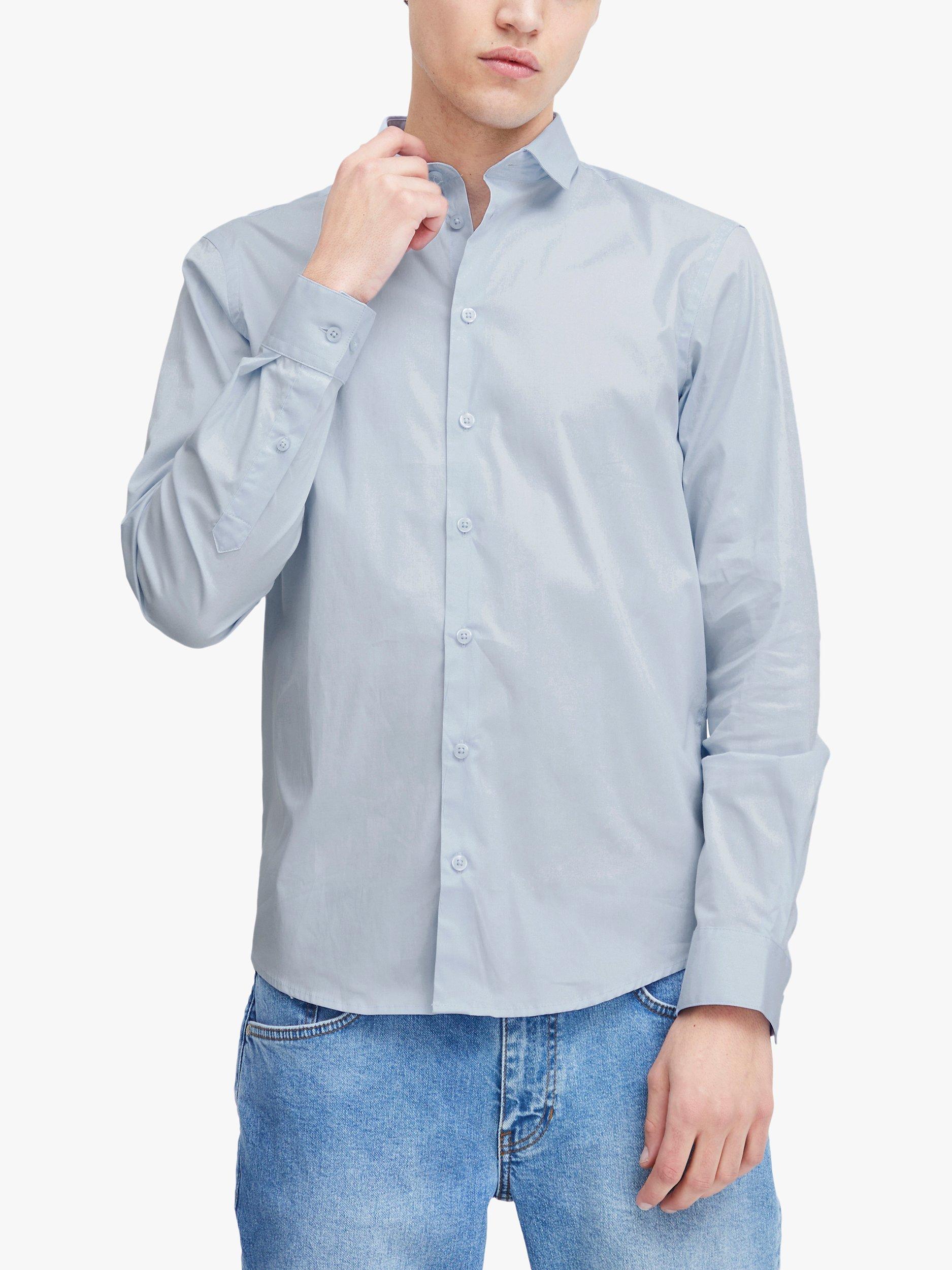 Product image 1 of 7, which shows Casual Friday Palle Slim Fit Stretch Long Sleeve Shirt, Pale Blue, S