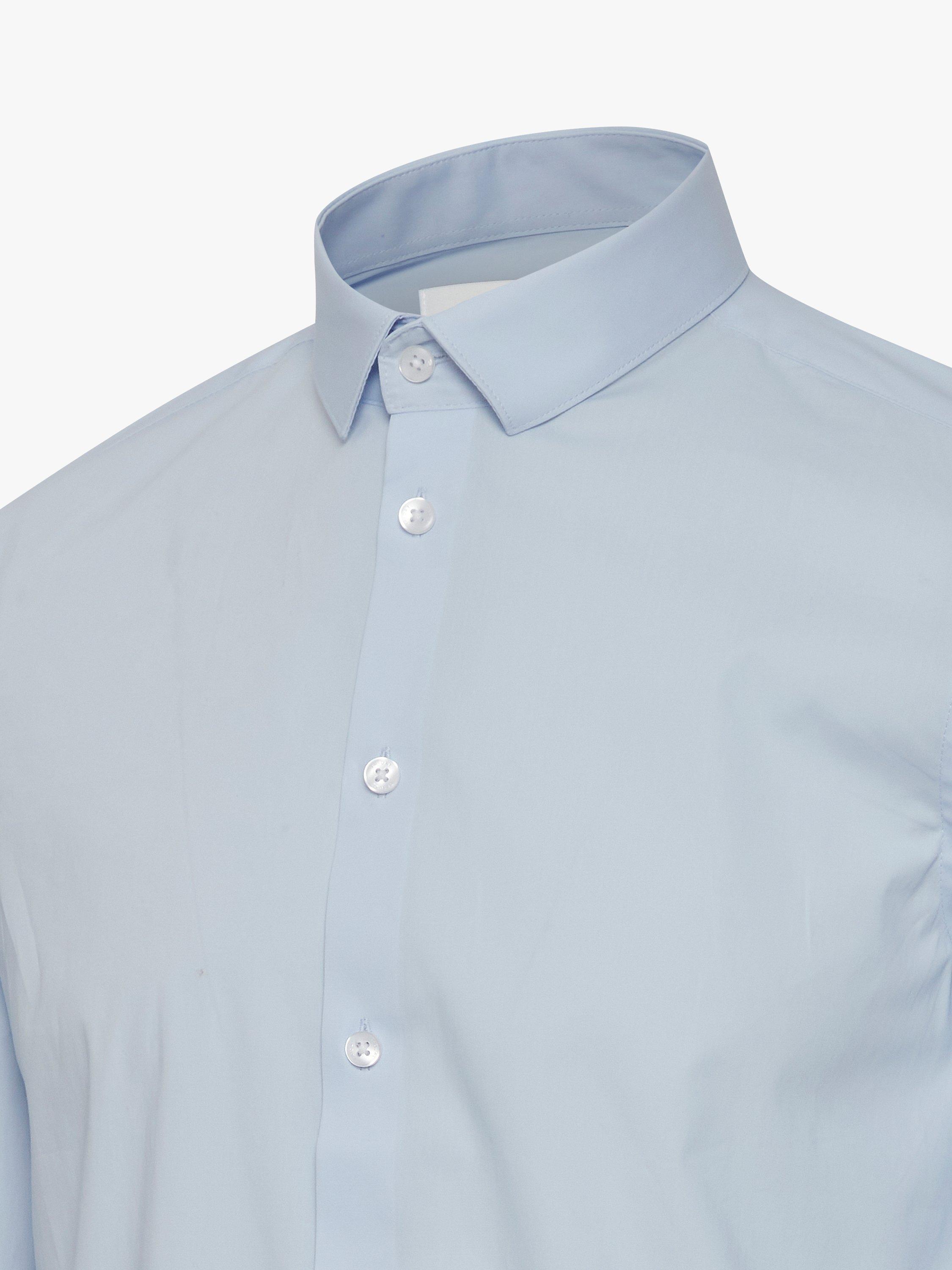 Product image 7 of 7, which shows Casual Friday Palle Slim Fit Stretch Long Sleeve Shirt, Pale Blue, S
