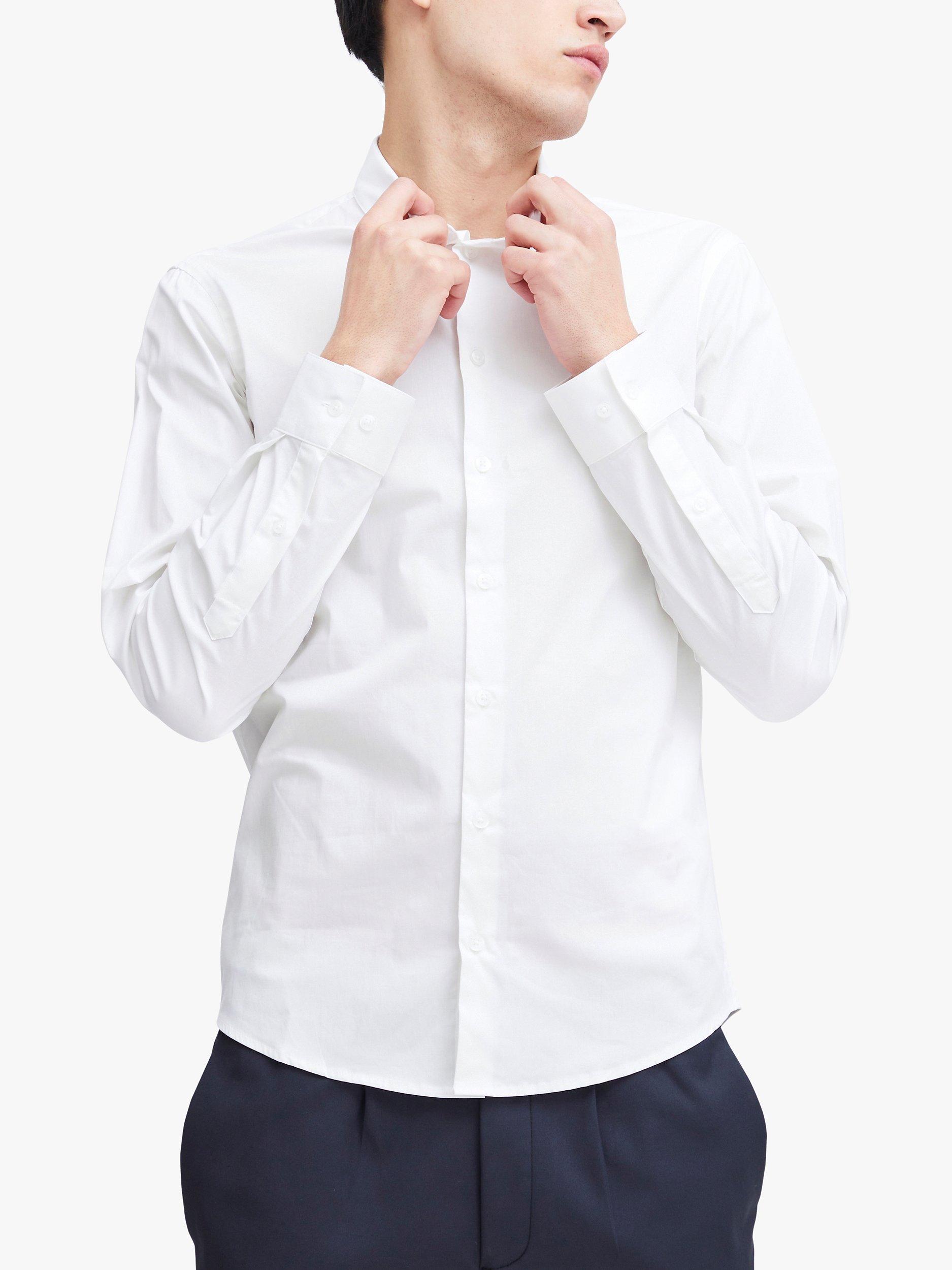 Product image 1 of 7, which shows Casual Friday Palle Slim Fit Stretch Long Sleeve Shirt, Bright White, S