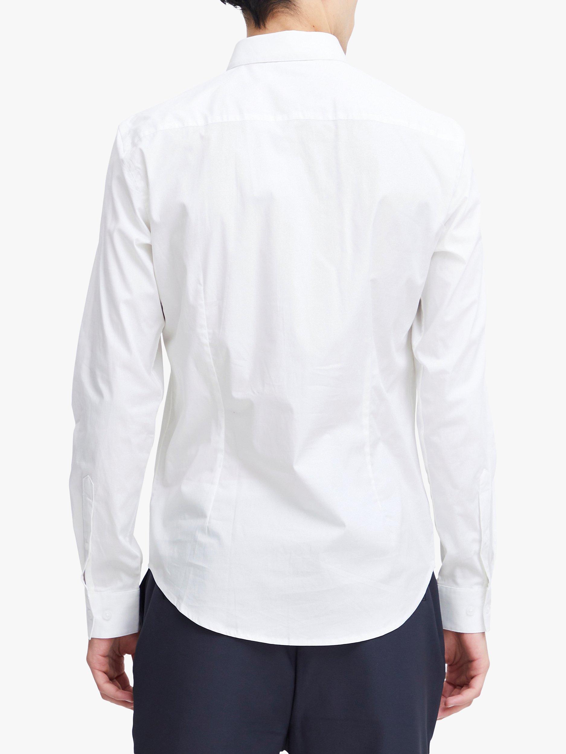 Product image 2 of 7, which shows Casual Friday Palle Slim Fit Stretch Long Sleeve Shirt, Bright White, S