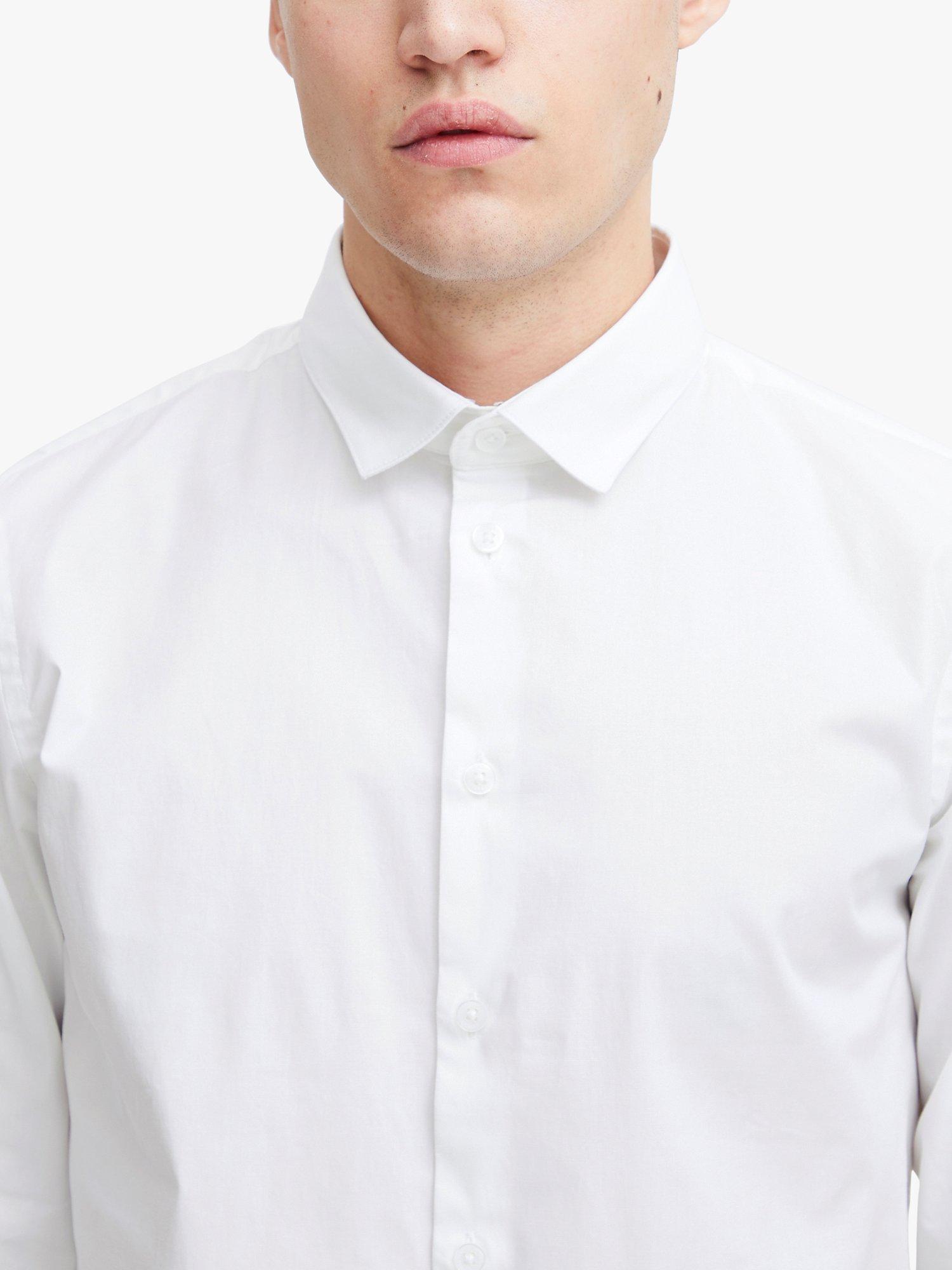Product image 4 of 7, which shows Casual Friday Palle Slim Fit Stretch Long Sleeve Shirt, Bright White, S