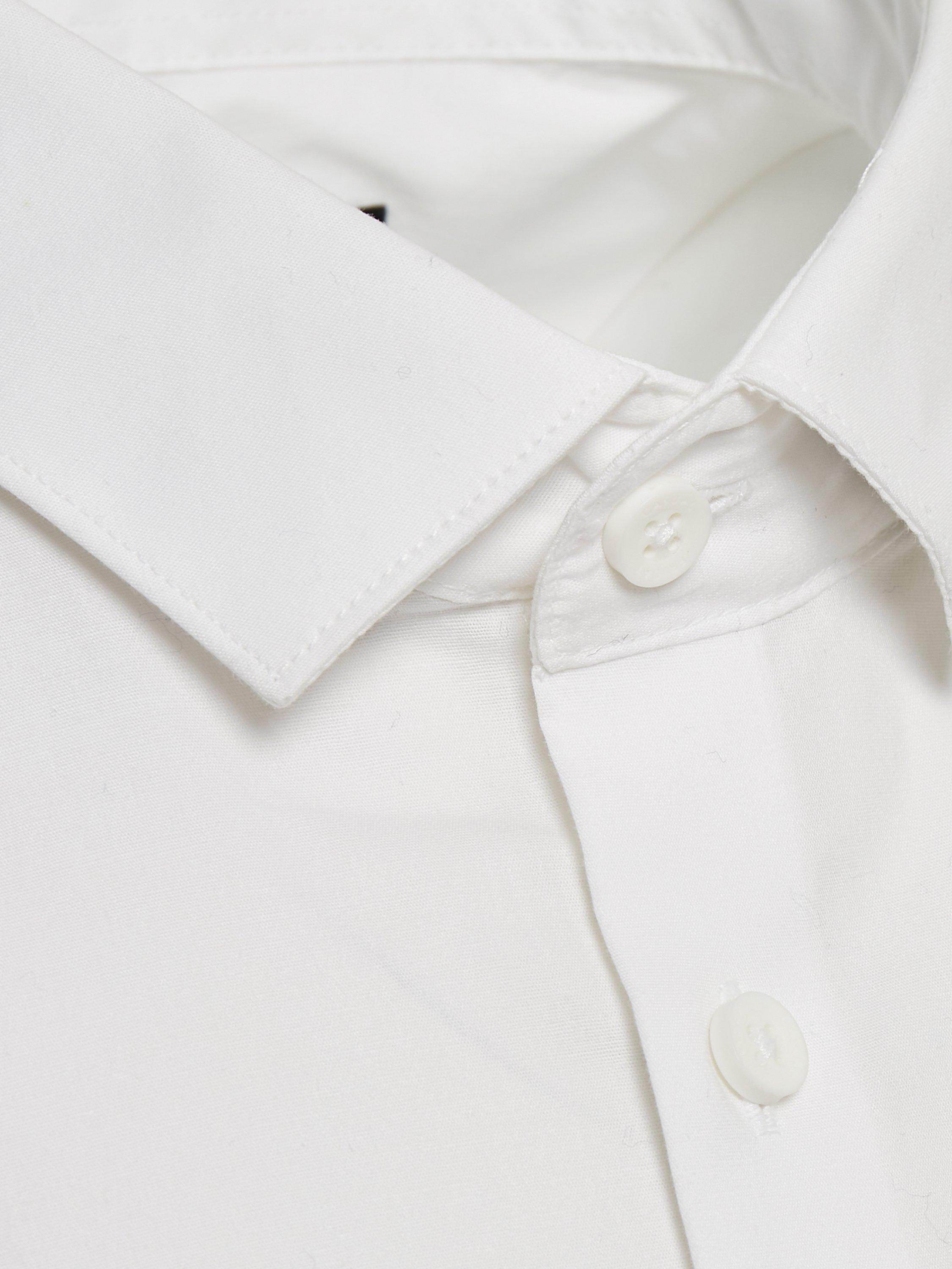 Product image 7 of 7, which shows Casual Friday Palle Slim Fit Stretch Long Sleeve Shirt, Bright White, S