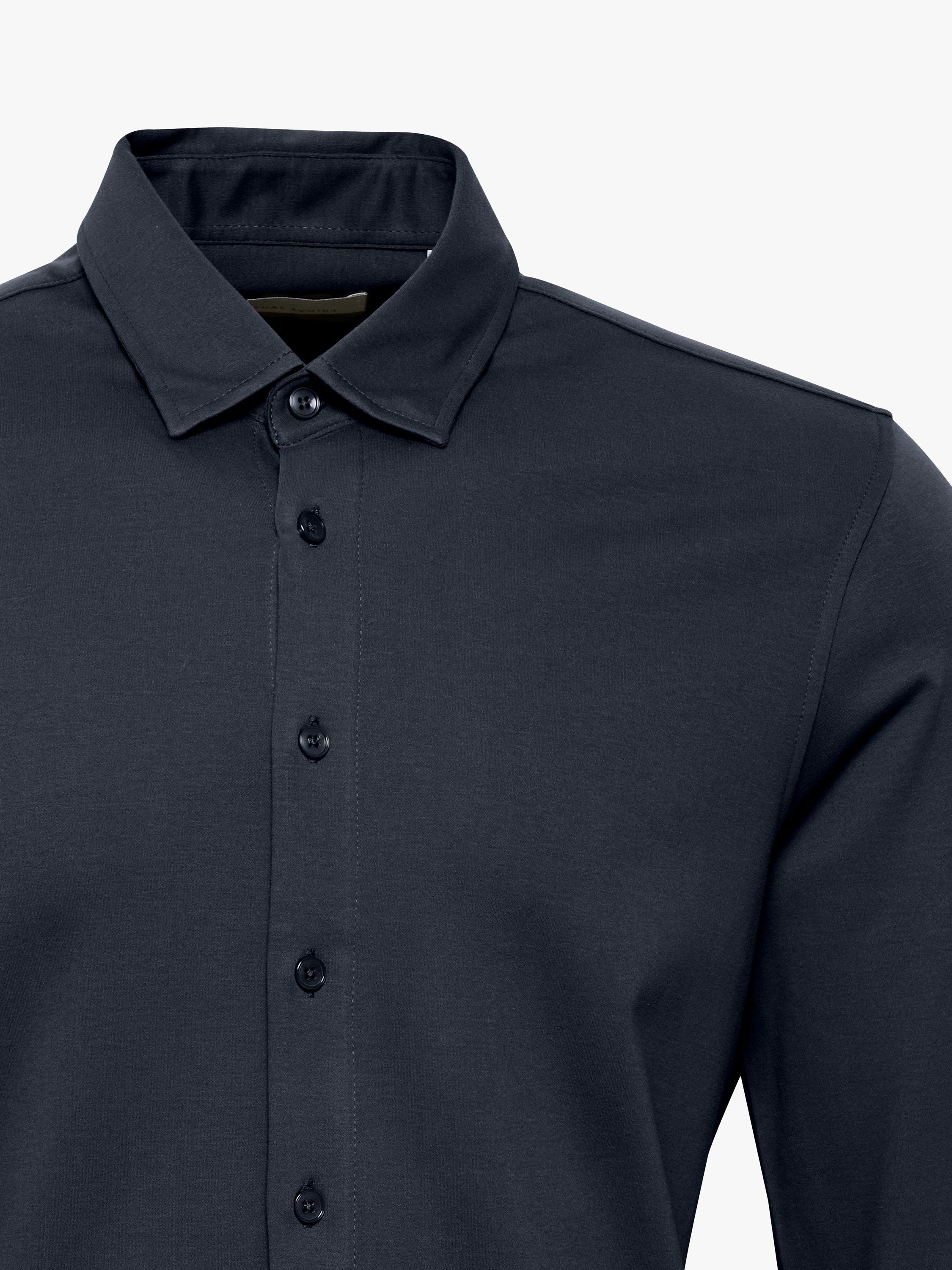 Product image 6 of 6, which shows Casual Friday Arthur Long Sleeve Jersey Shirt, Dark Navy, S