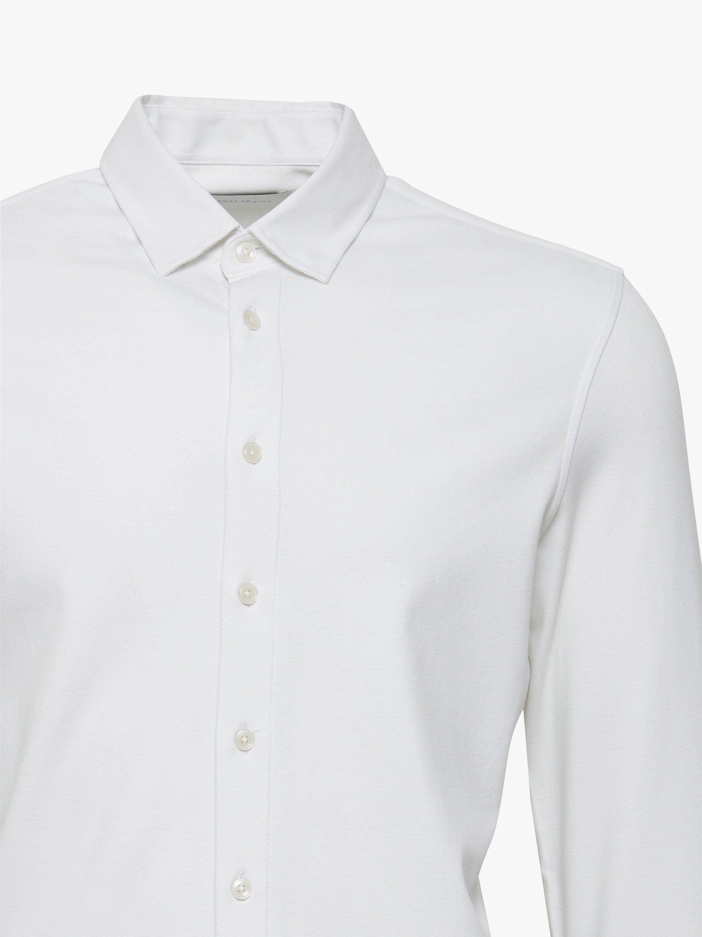 Product image 6 of 6, which shows Casual Friday Arthur Long Sleeve Jersey Shirt, Bright White, S