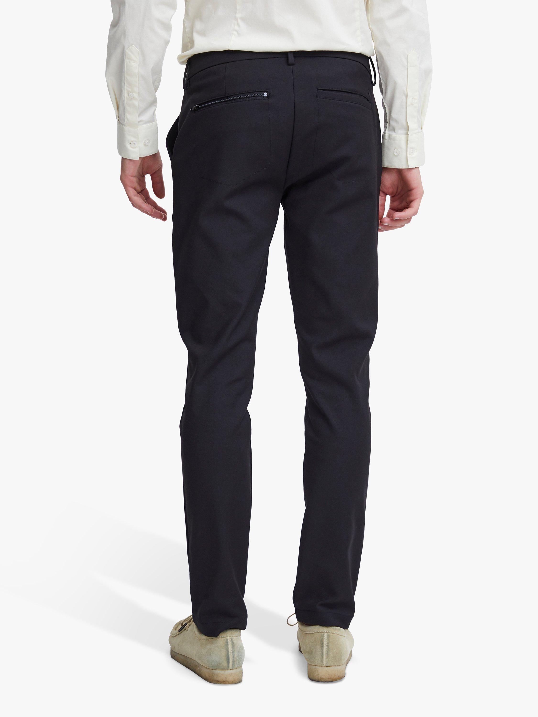 Product image 2 of 3, which shows Casual Friday Philip Slim Fit Performance Trousers, Black, 28R