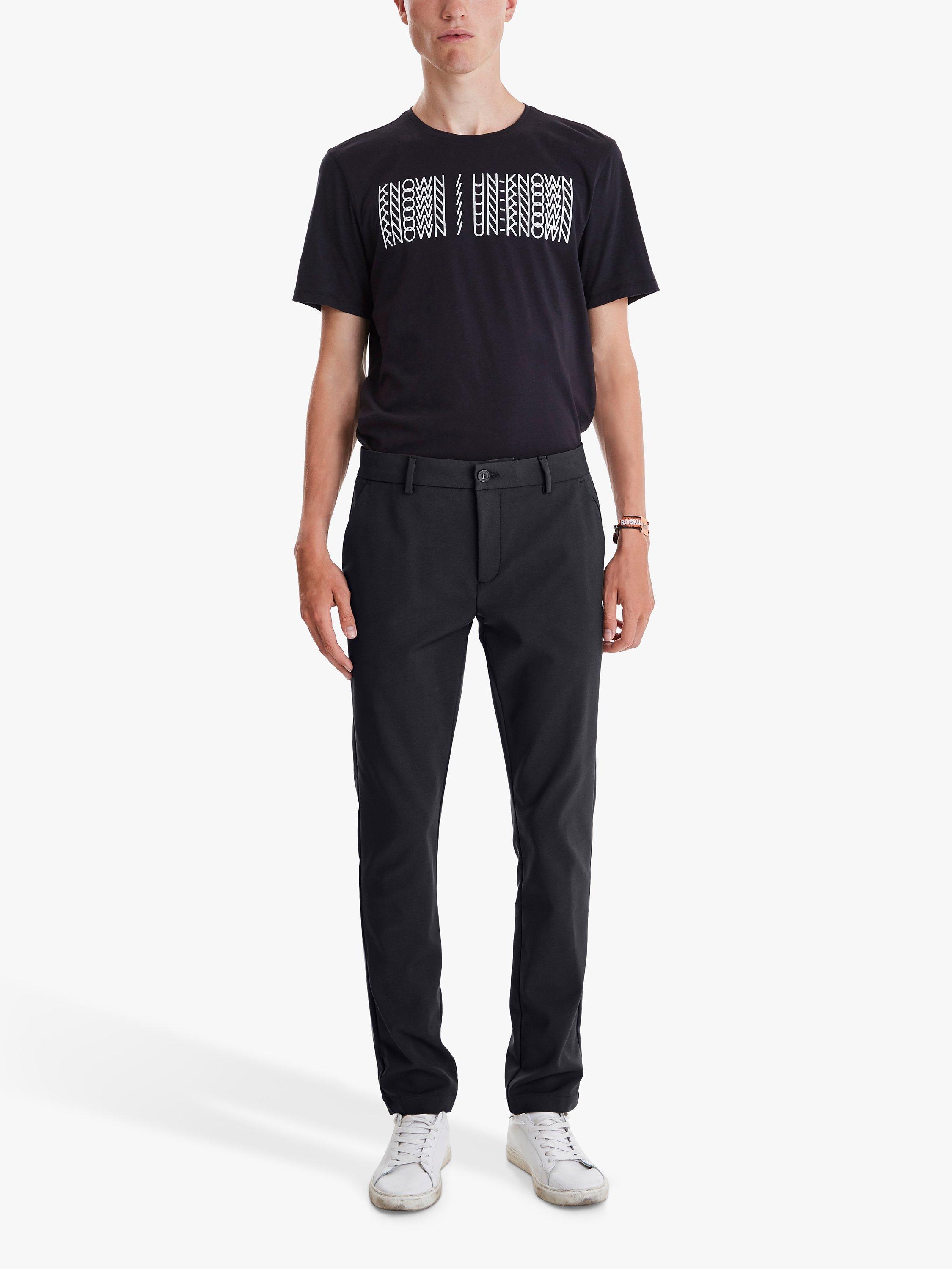 Product image 3 of 3, which shows Casual Friday Philip Slim Fit Performance Trousers, Black, 28R