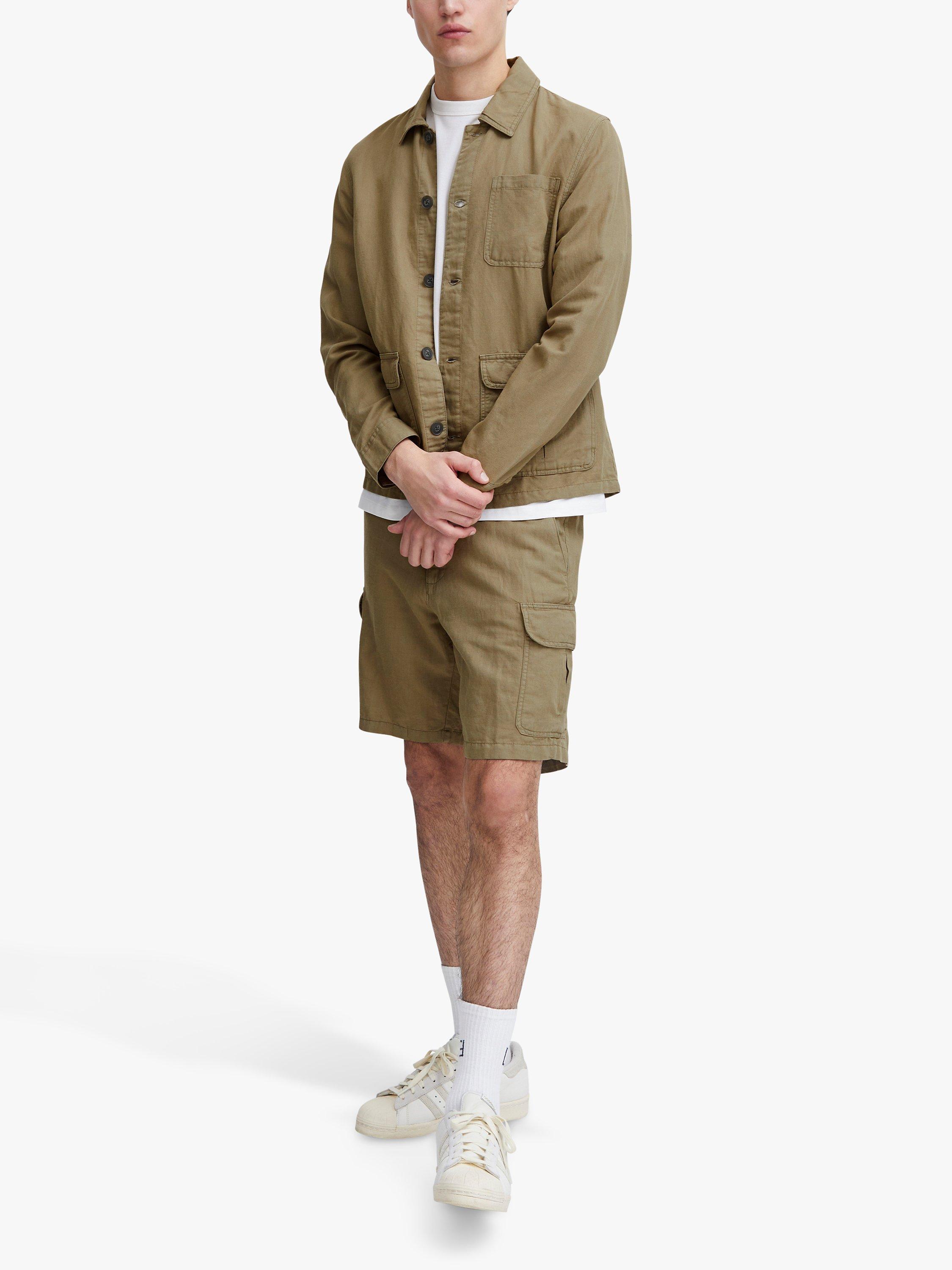 Product image 3 of 6, which shows Casual Friday Fulli Linen Mix Utility Shacket, Brown, S