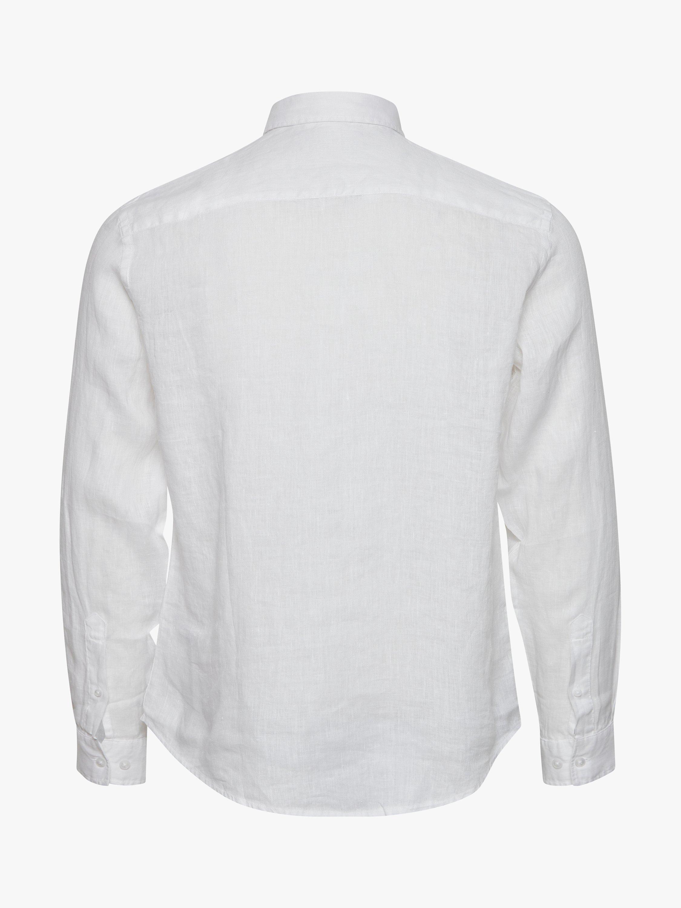 Product image 6 of 7, which shows Casual Friday Anton Long Sleeve Linen Shirt , Bright White, S