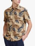 Casual Friday Anton Short Sleeve Leaf Print Shirt, Multi