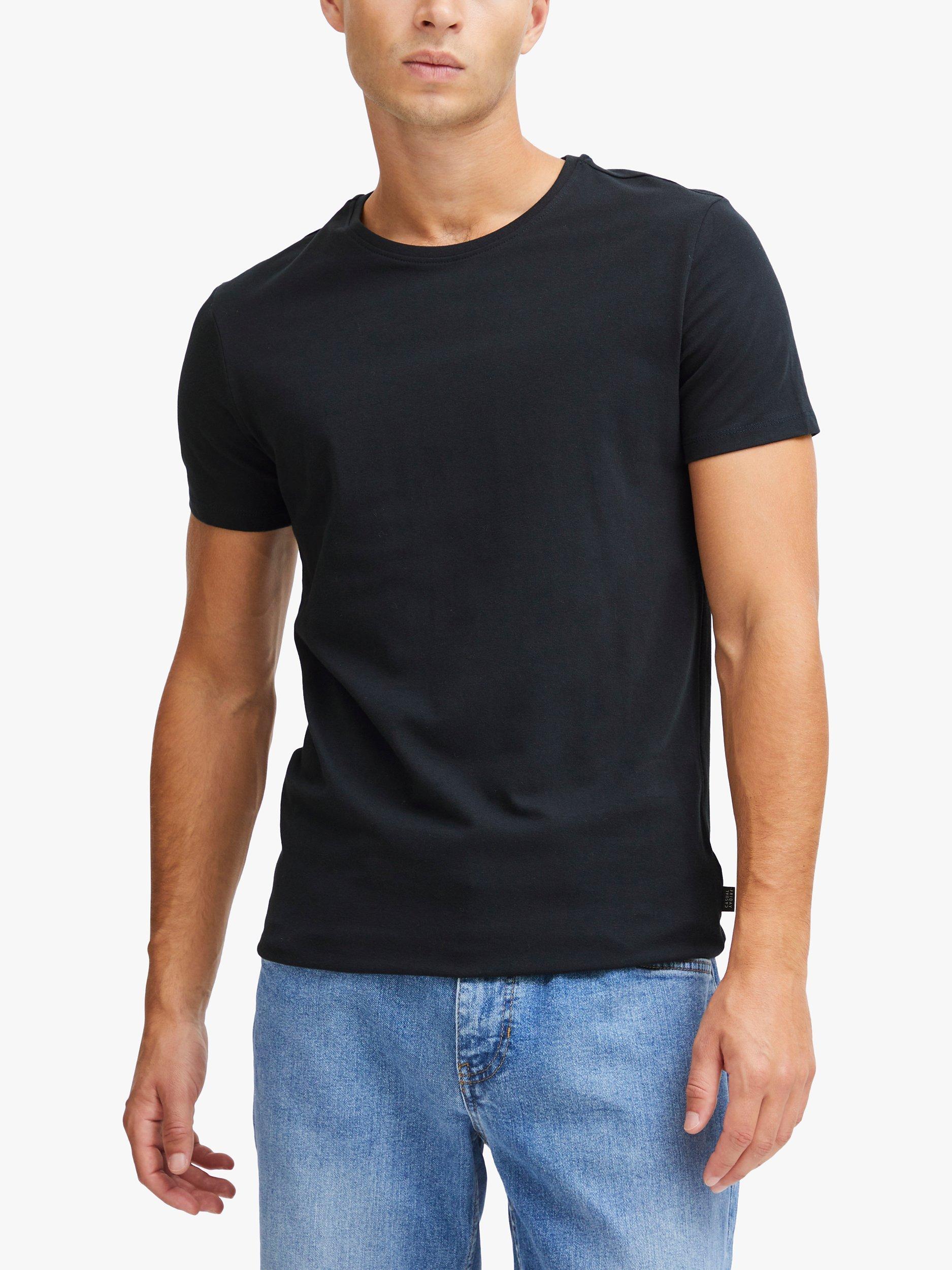 Product image 1 of 5, which shows Casual Friday David Crew Neck Basic T-Shirt, Night Navy, S