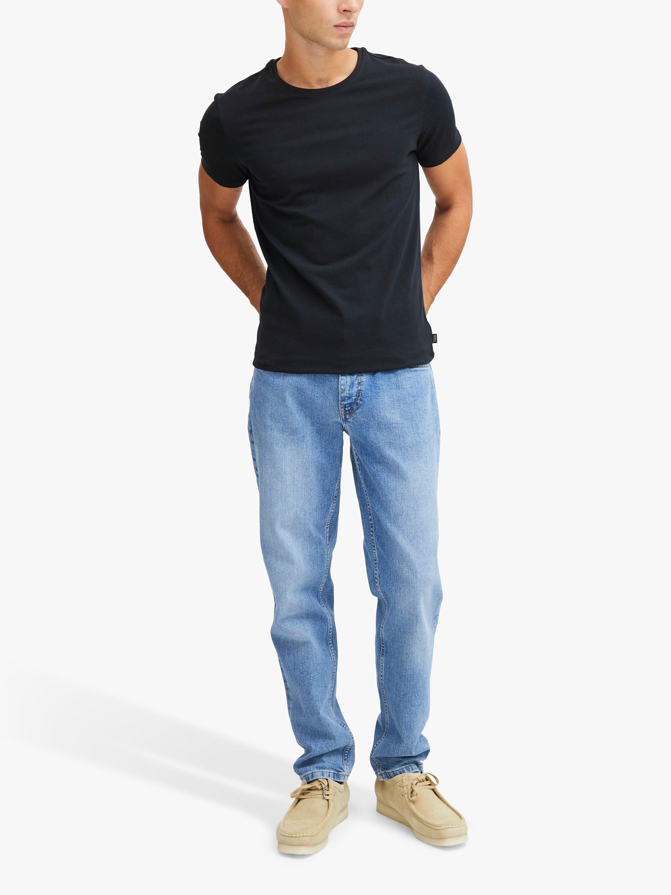 Product image 3 of 5, which shows Casual Friday David Crew Neck Basic T-Shirt, Night Navy, S