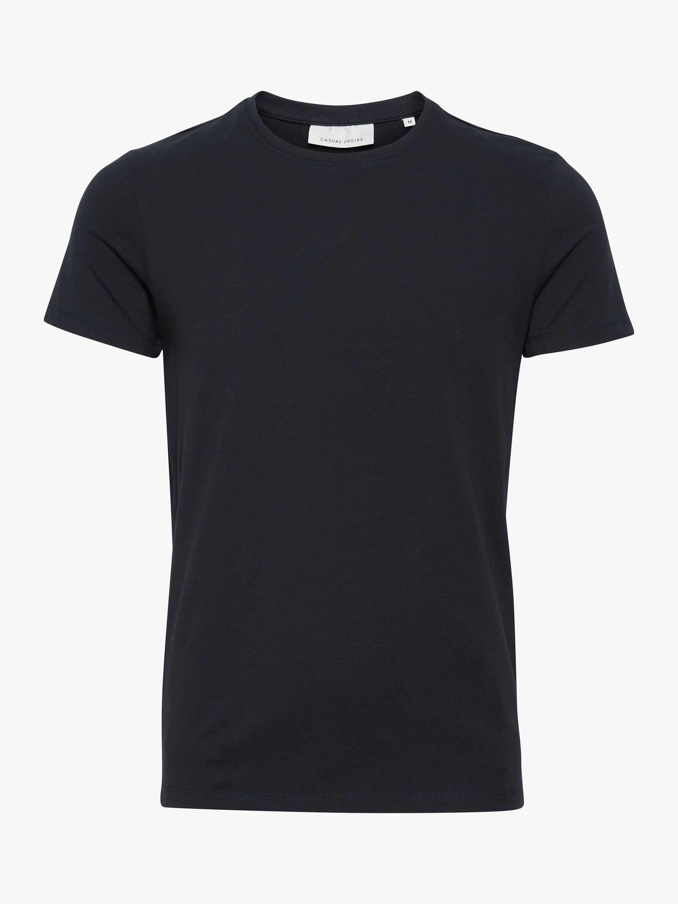 Product image 4 of 5, which shows Casual Friday David Crew Neck Basic T-Shirt, Night Navy, S