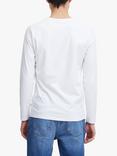 Casual Friday Theo Long Sleeve Basic T-Shirt, Bright White